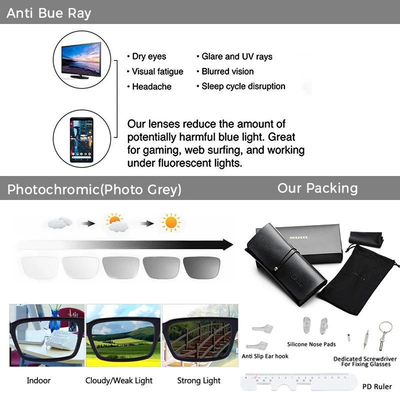 2018 New Square Optical Glasses Clear Lens Myopia Men Blue Eyeglasses Prescription Spectacles |