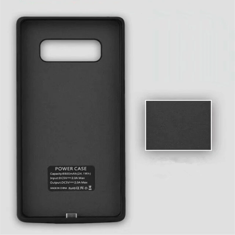 Портативный Дорожный Чехол с внешним аккумулятором 5000/6500 мАч для Samsung Galaxy Note 8 9 S8