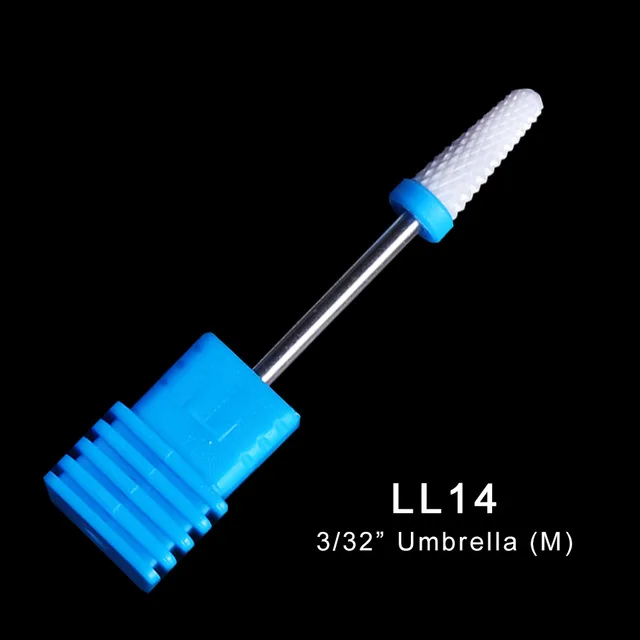 LL14 1 шт. керамические сверла для ногтей кукурузные фрезы для фрезерного станка вращающийся заусенец Гель-лак для нейл-арта для удаления маникюрных инструментов LYLL01-28 - Цвет: LL14