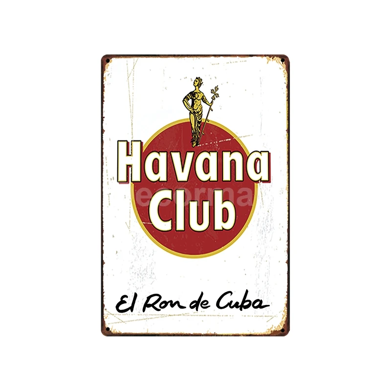 [DecorMan] HAVANA BEER MAN CAVE EXIT VIP металлические оловянные вывески без курения оптовая
