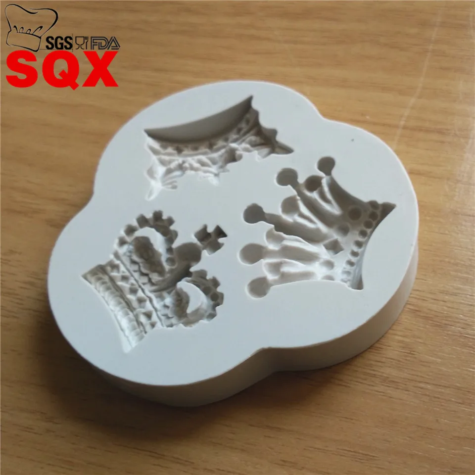 3 шт. силиконовые формы для выпечки в форме короны|soap moulds|fondant cake toolscake tools |