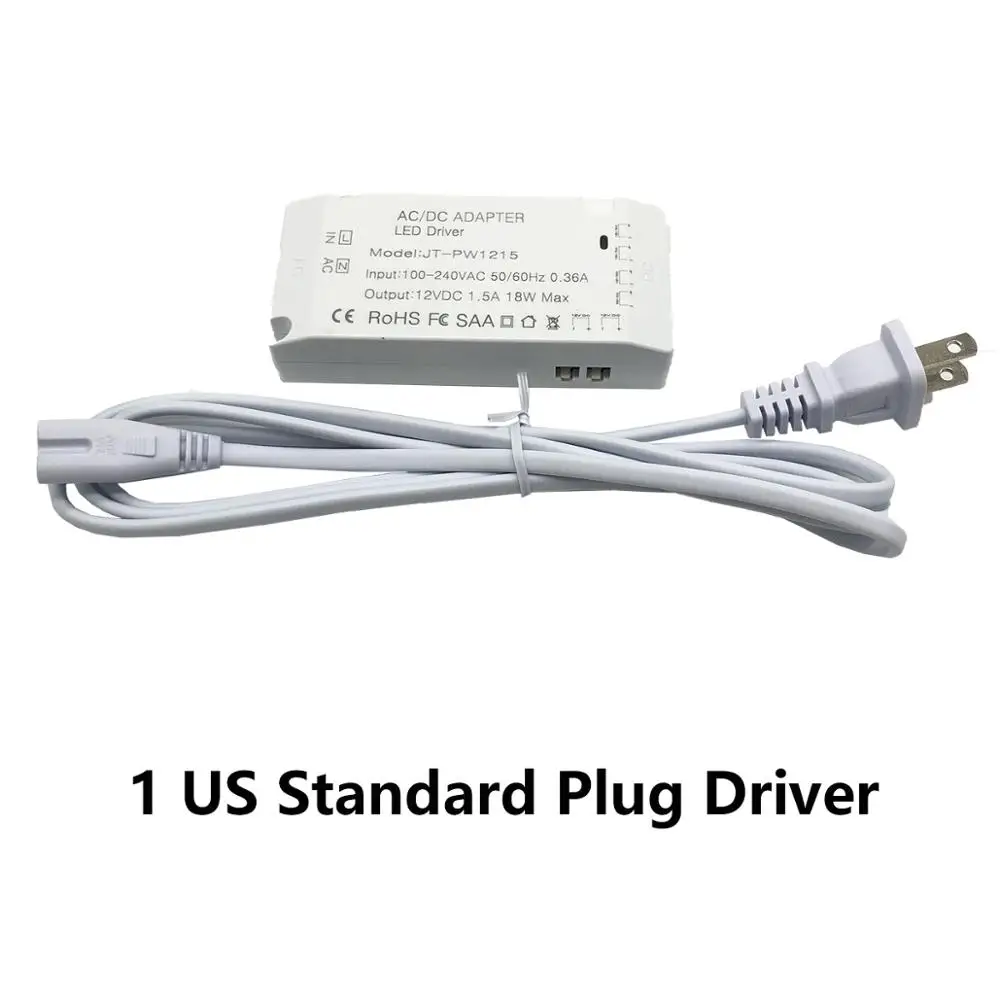 1 US Standard Plug 12V 2,5 W светодиодный освещение для шкафа мебельная полка светильник под шкаф светильник s круглый Алюминий освещение для шкафа Кухня витрина лампы - Цвет: 1 US Standard Plug