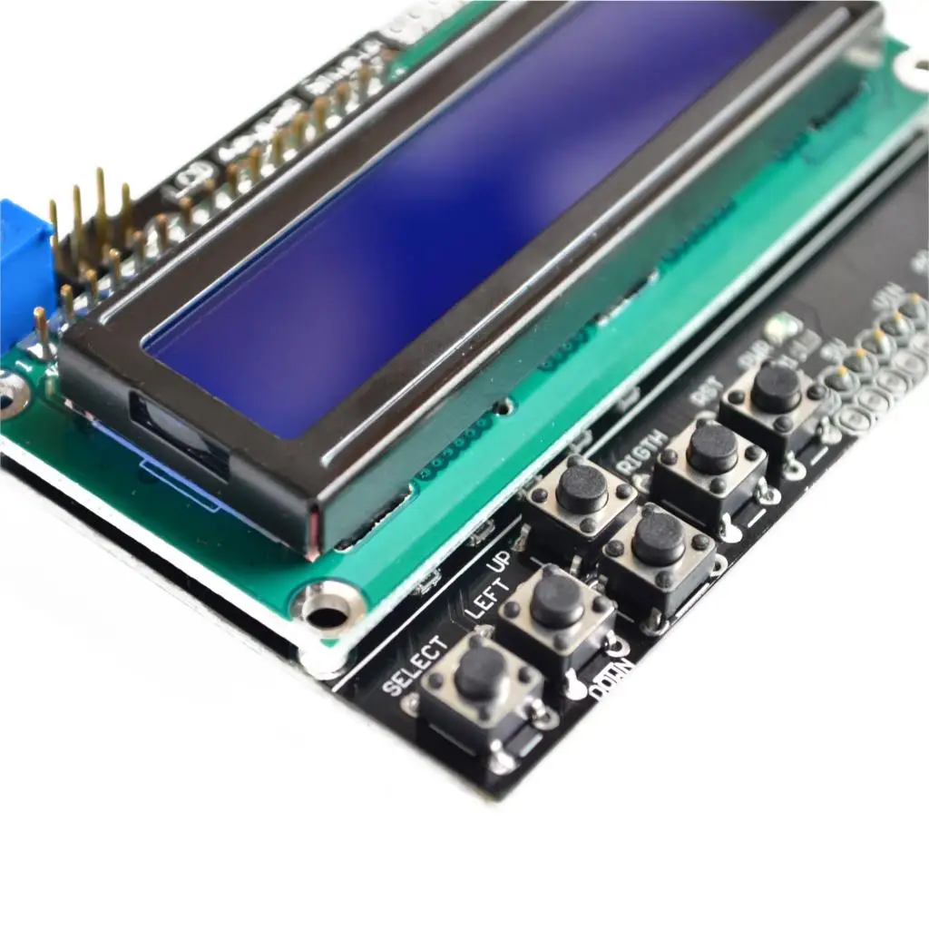 ЖК экран с клавиатурой дисплей 1602 модуль дисплея ATMEGA328 ATMEGA2560 raspberry pi UNO синий