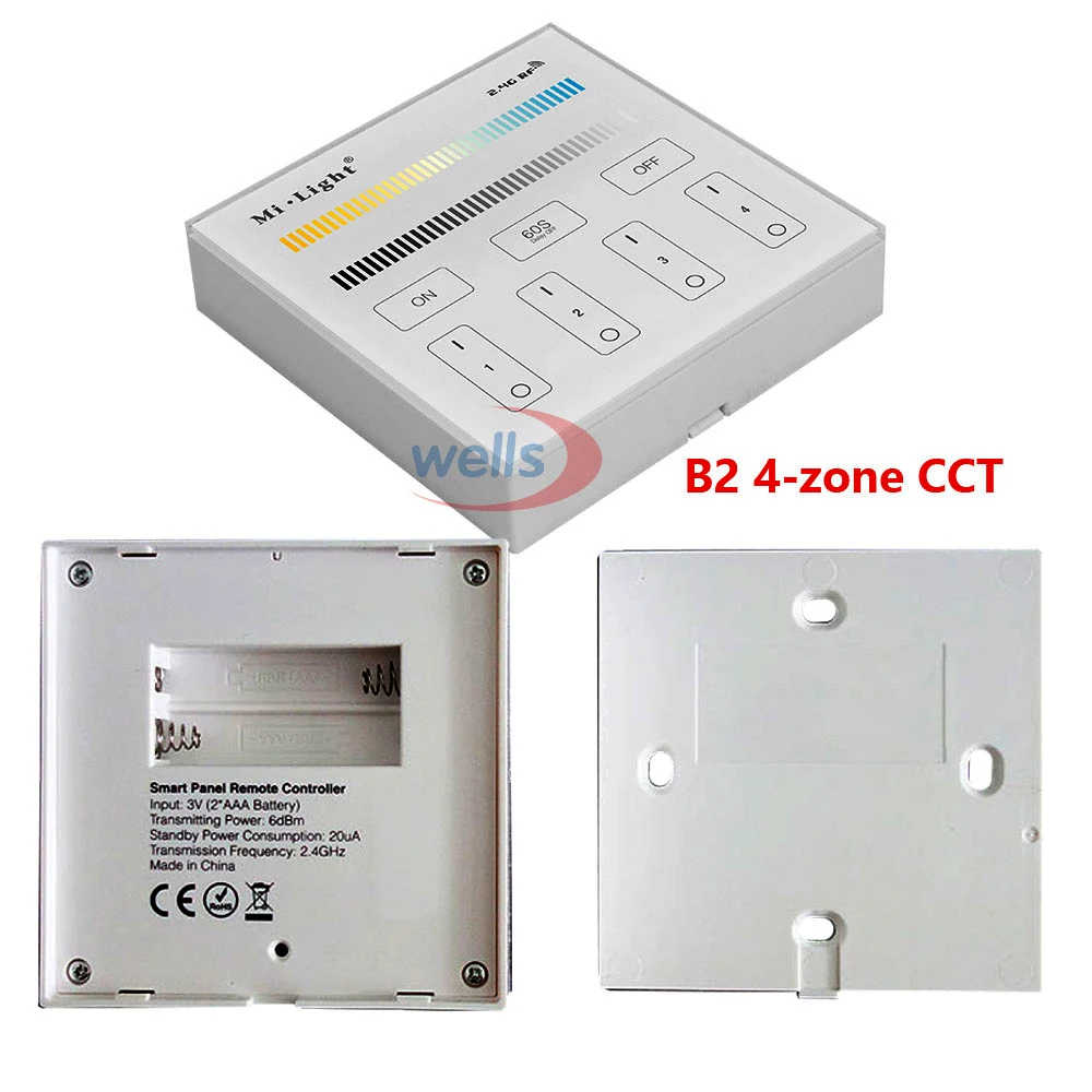 Miboxer B1/B2/B3/B4 2 4G 4 зонная умная сенсорная панель светодиодный регулятор яркости для