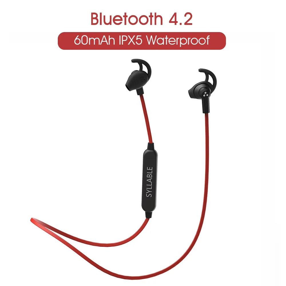 2020 SYLLABLE SF801 Bluetooth 4 2 гарнитура Беспроводные спортивные наушники с микрофоном