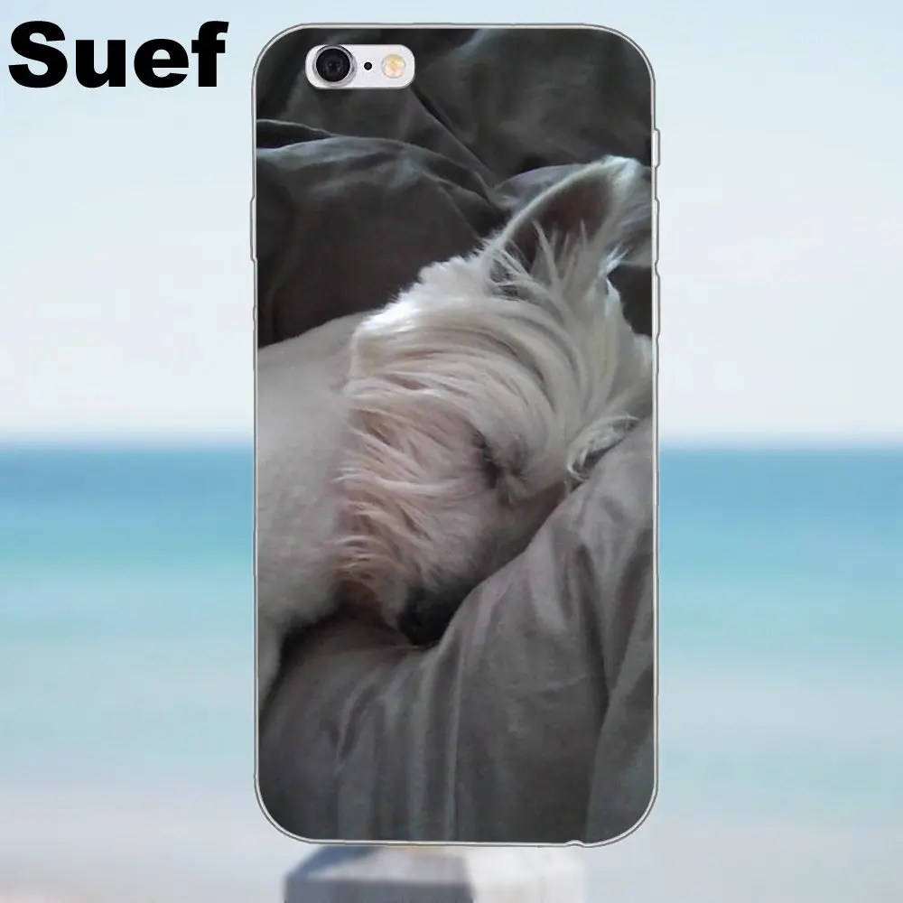 Suef ТПУ чехол накладка с принтом для iPhone X 4 4S 5 5S 5C SE 6 6S 7 8 Plus Galaxy J1 J3 J5 J7 A3 A5 2016 2017 Westie