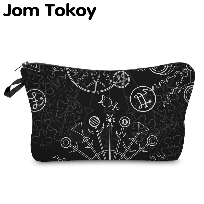 

Jom Tokoy Cosmetic Organizer Bag Make Up Printing Special symbol Cosmetic Bag Fashion Women Brand Makeup Bag Hzb917