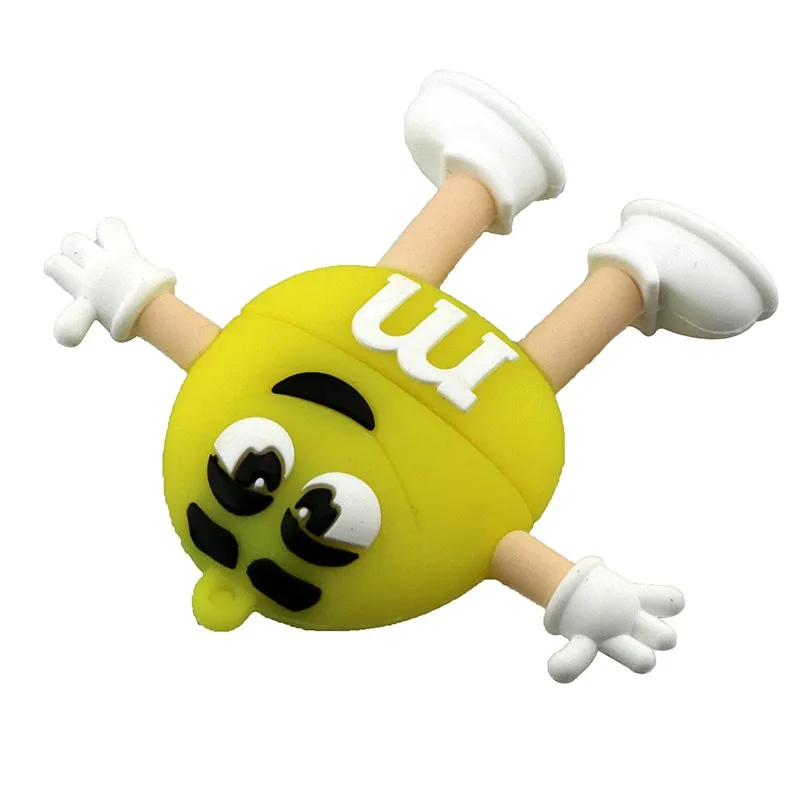 Прекрасный USB 2,0 мультфильм шоколад M&M радужные бобы конфеты USB флэш-накопитель 4 ГБ 8 г 16 ГБ 32 ГБ 64 Гб Флешка флэш-карта памяти подарки