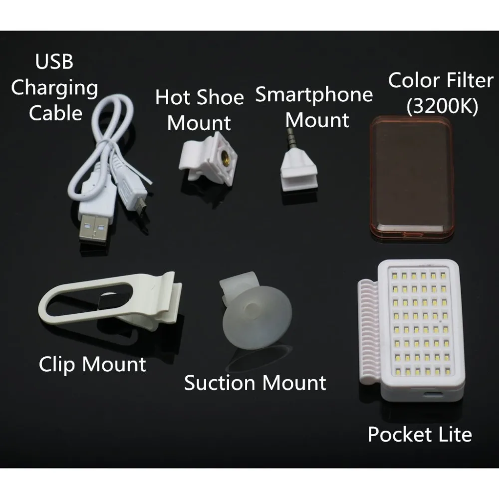 Falcon Eyes 2 Вт мини селфи LED заполняющий свет для мобильного телефона 48 шт