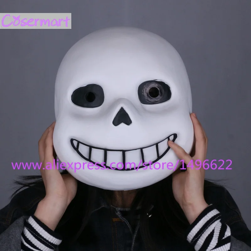Горячие игры Undertale маска жесткий латекс Косплэй шлем Санса для наращивания на всю
