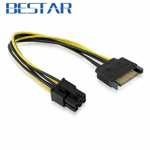 SATA 15 контактный штекер M к PCI e pcie pci Express express 6 контактная гнездовая видеокарта