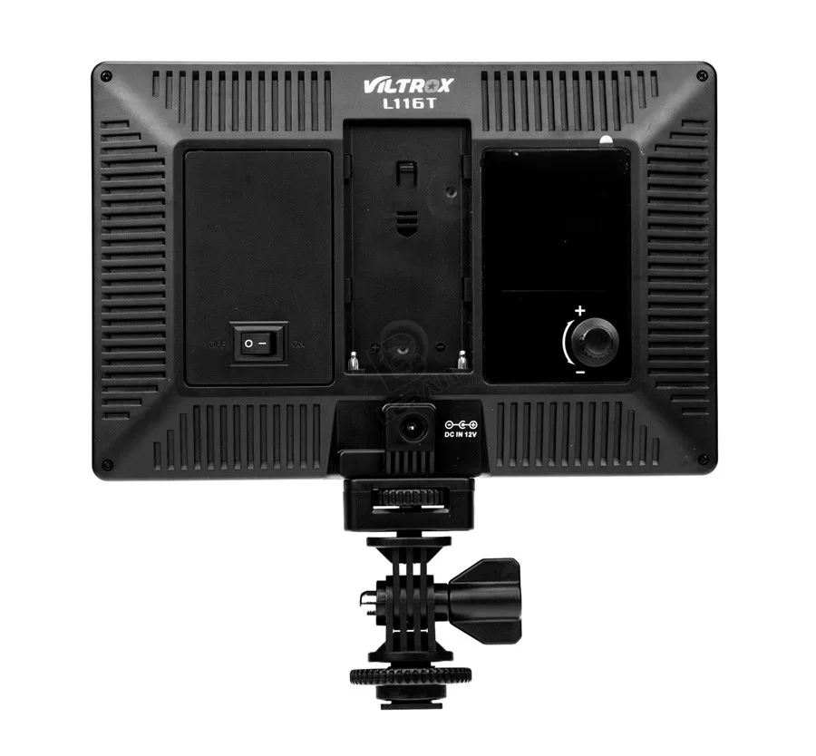 VILTROX L116T 3300 K-5600 K светодиодный свет видео, ЖК-дисплей экран+ 2x батарея+ зарядное устройство для камеры видеокамеры фото освещение