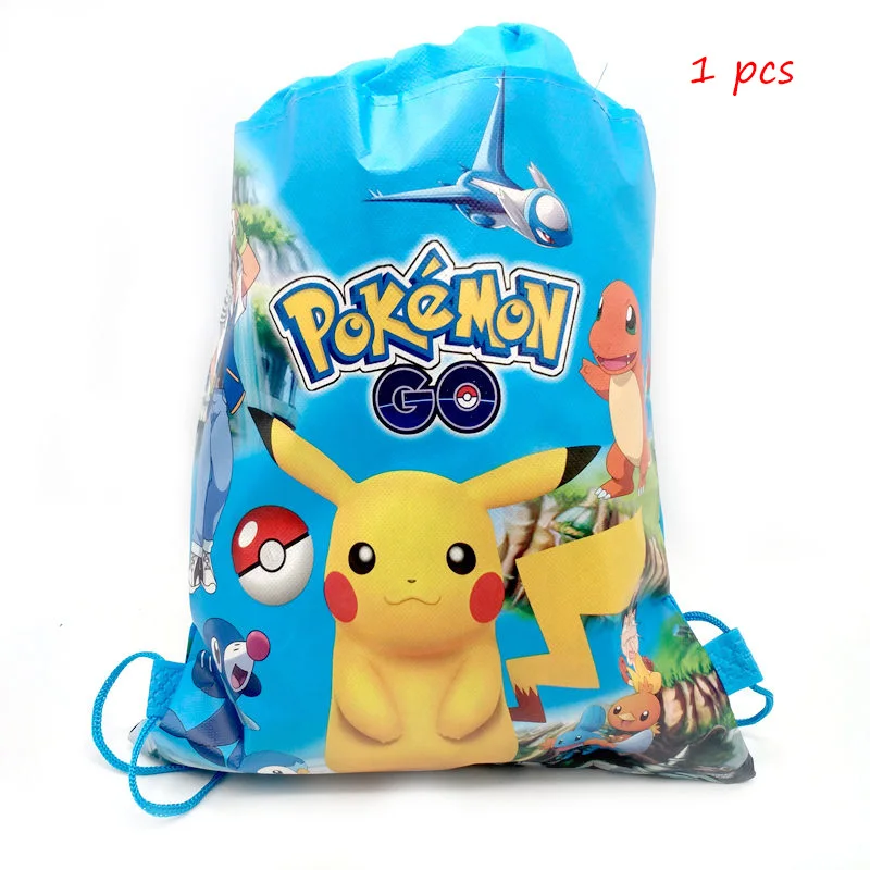 Pokemon Go мультфильм тематическая вечеринка на день рождения одноразовые украшения принадлежности чашки шар Рог Пикачу Детские вечерние принадлежности - Цвет: bag-1-1pcs