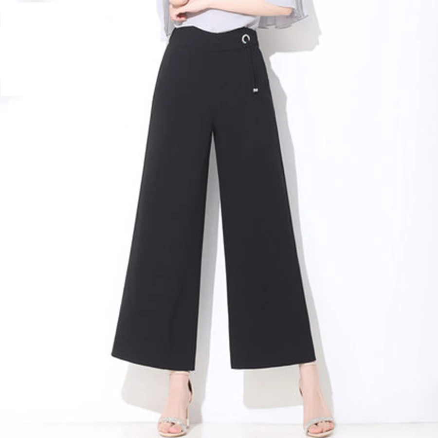 Плюс размеры повседневное для женщин трикотажные хлопковые брюки широкие