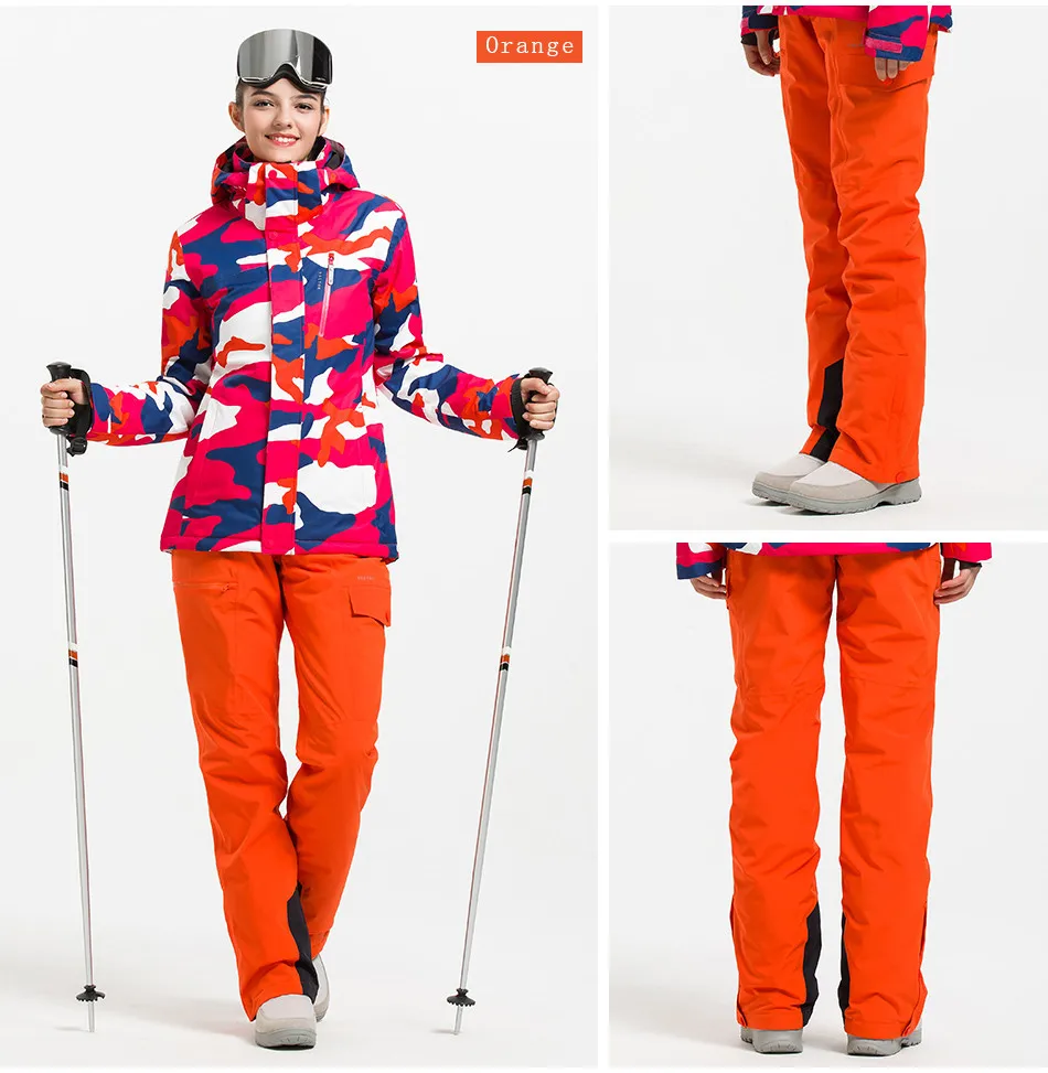 Extra Thick Ski Pant Overalls Warm Snow Sport Men Winter Trouser Women Skiing Suit Snowboard Outdoor Clothes Waterproof New