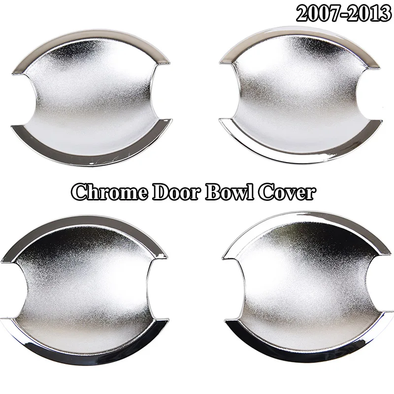 Door Bowl Для Nissan Qashqai J10 2007 2008 2009-2013 хромированный передний задний противотуманный светильник дверная чаша ручка боковое зеркало Накладка аксессуары - Цвет: Door Bowl