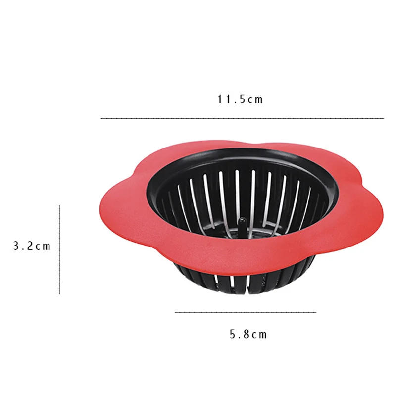 Силиконовый дренаж для раковины в форме цветка, ситечко для раковины, кухонные аксессуары, душевой фильтр для волос, Кухонное сито для раковины, дуршлаг для раковины, крышка для канализации