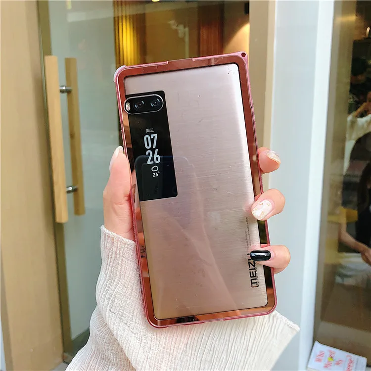 Металлический Прозрачный чехол-бампер для MEIZU Pro 7 Plus, металлическая рамка, жесткая акриловая задняя крышка для Pro 7 Plus, прозрачный чехол