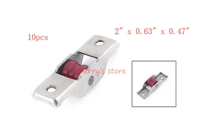 Бургундия 13 мм Диаметр одиночный ролик раздвижные двери окна створки шкив 10 шт |