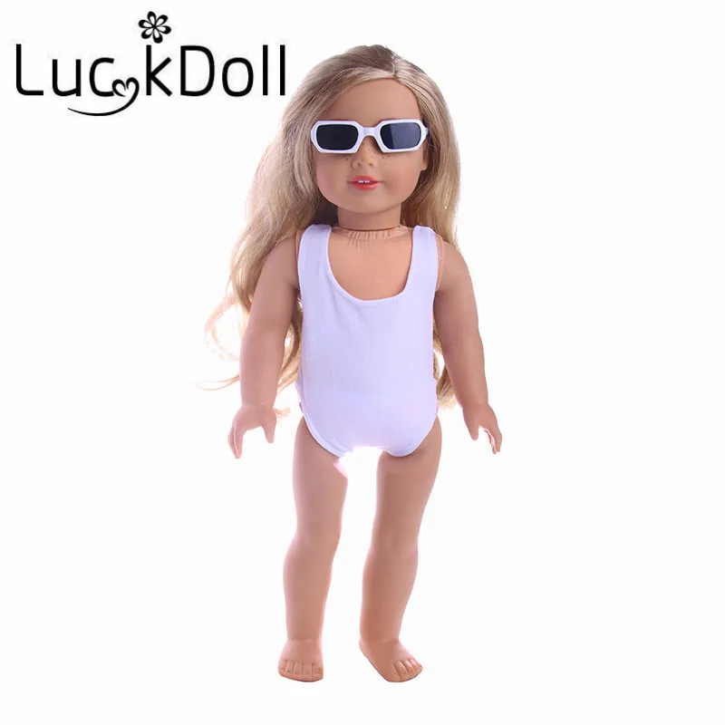Квадратные Солнцезащитные очки LUCKDOLL размер 18 дюймов американский 43 см Детская