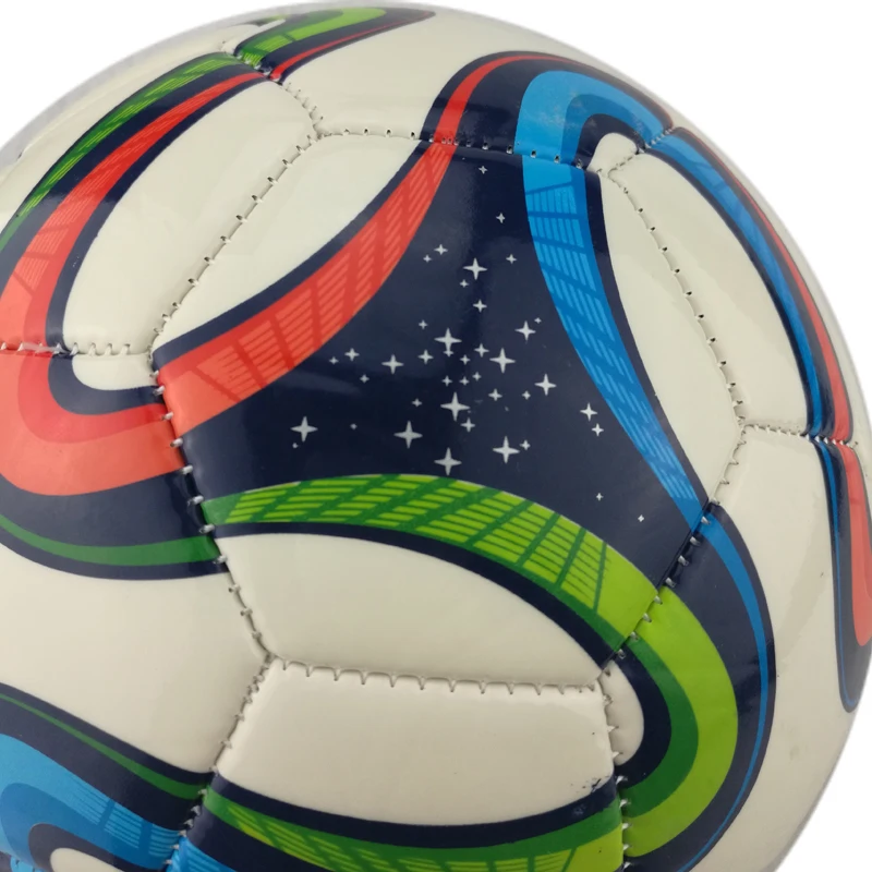 Размер 4 красочные камень ПВХ машинная строчка Чемпионат Мира По Футболу СПОРТ