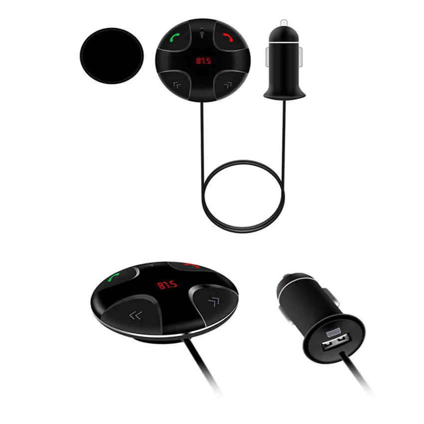 Беспроводной fm передатчик с автомобильным комплектом MP3 плеер USB поддержка SD TF