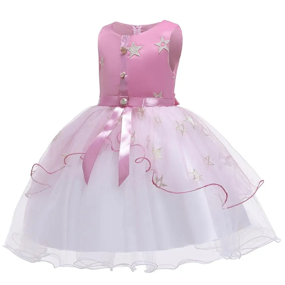 

Детские платья для девочек, платье-пачка платье принцессы для девочек летнее платье с цветочным узором для девочек ясельного возраста свад...