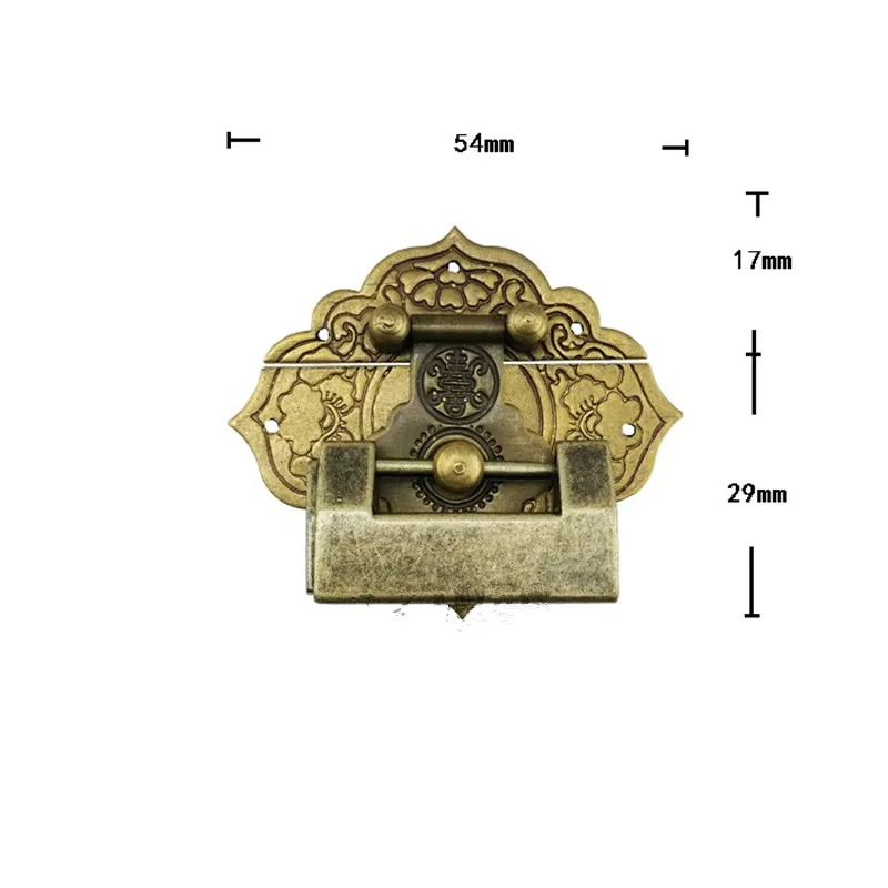 Набор латунной фурнитуры 15 шт. античная деревянная защелка для ящика застежка