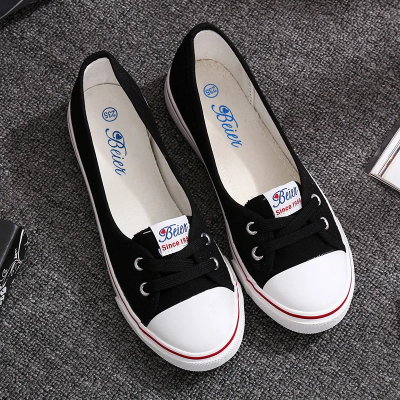Fashion Shoes Woman 2019 Spring Summer New Casual Solid Canvas Breathable Simple Women White Sneakers | Обувь