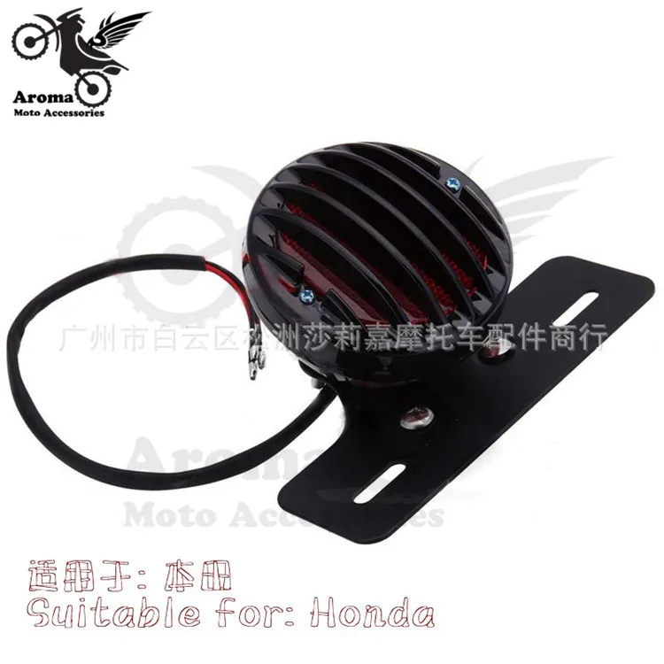 Задний индикатор для мотоцикла Круглый красный тормозной сигнал harley moto