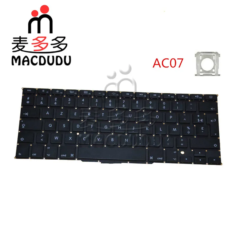 Новый AC07 для Macbook Pro Retina A1466 A1369 A1425 A1502 A1398 FR французские клавиши клавиатуры 78
