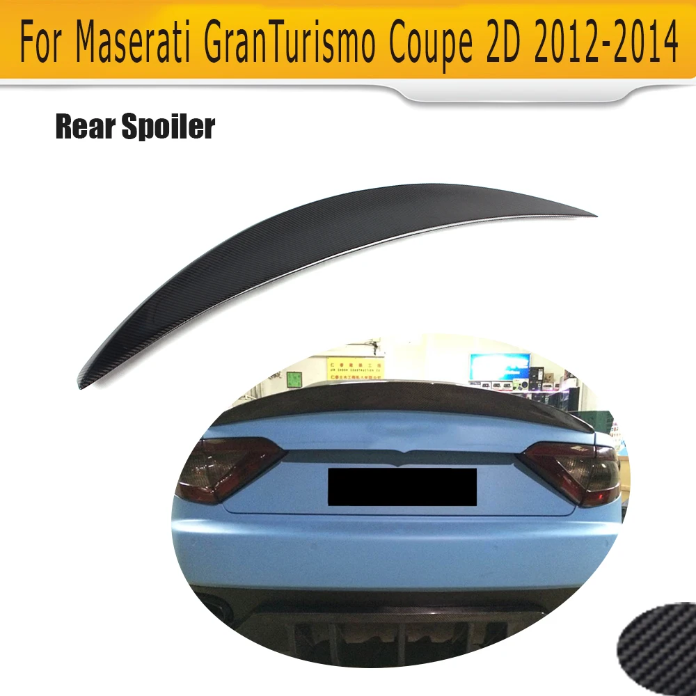Углеродное волокно задний багажник загрузки спойлер крыло для Maserati GT GranTurismo Coupe 2