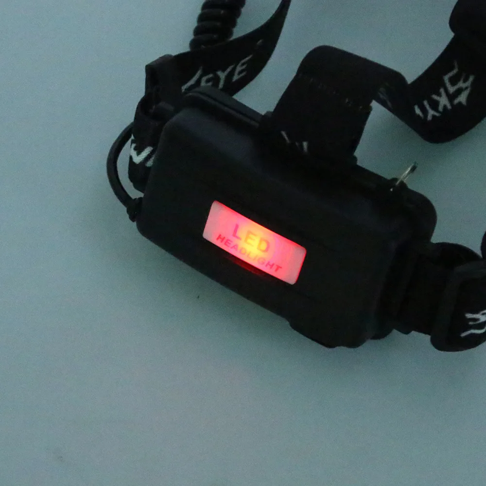 Светодиодный налобный фонарик с линзой рыбалка 2 * XPE 1 T6 USB Перезаряжаемый датчик