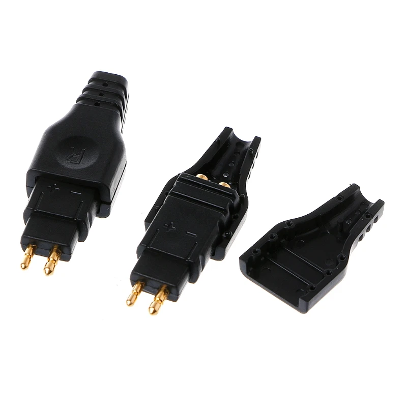 1 пара с медным покрытием разъем для наушников для Sennheiser HD565 HD650 HD600 HD580 HD25# Sep.07 - Цвет: Черный