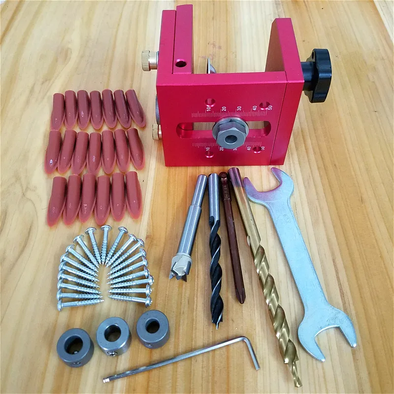 

Multi-purpose Pocket Hole Drill Guide Dowel Jig Woodworking Joinery For Carpentry Drilling Pocket Hole Puncher