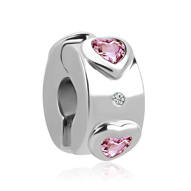 50 styles copper DAZZLING CROWN Rose Shining Flower clip bead Fit Original Pandora Bead Bracelet For Women Charm DIY P021 - Цвет: W1201-1