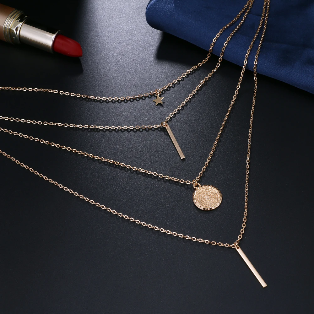 Женское винтажное металлическое ожерелье в стиле бохо 2020|Ожерелья с подвеской| |