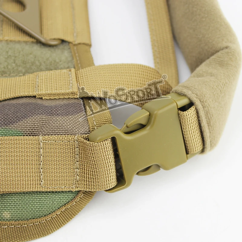 WoSporT Новая военная тактическая тренировочная жилетка для собак Molle компактная