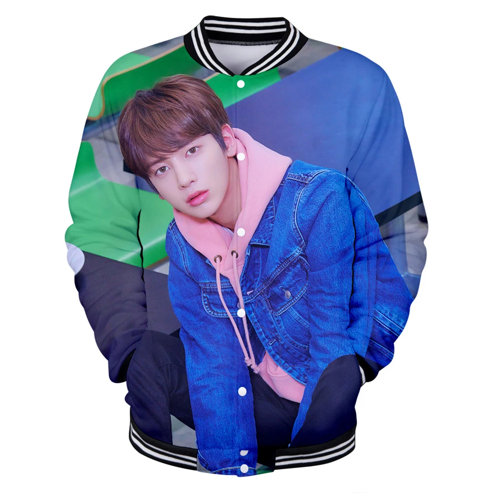 Горячая продажа TXT Kpop 3D мужская бейсбольная куртка женская Высококачественная