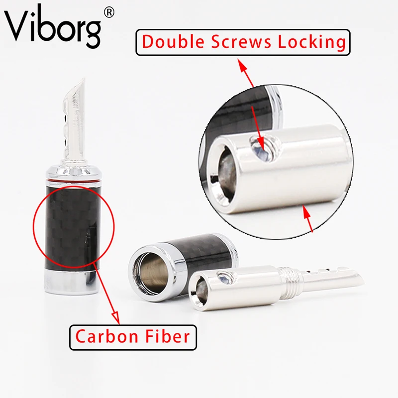 4 шт родиевое покрытие банан BFA высокое качество углеродное волокно акустический