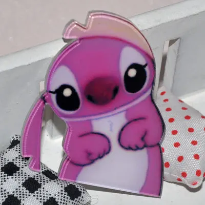 Мультяшная брошь значок катушка ID ремешок имя бирка держатель катушки