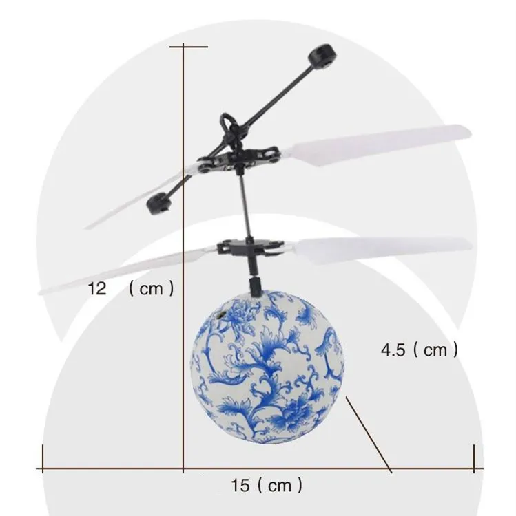 Игрушки вертолет серебристых мяч индукции Quadcopter Дрон Сенсор подвеска