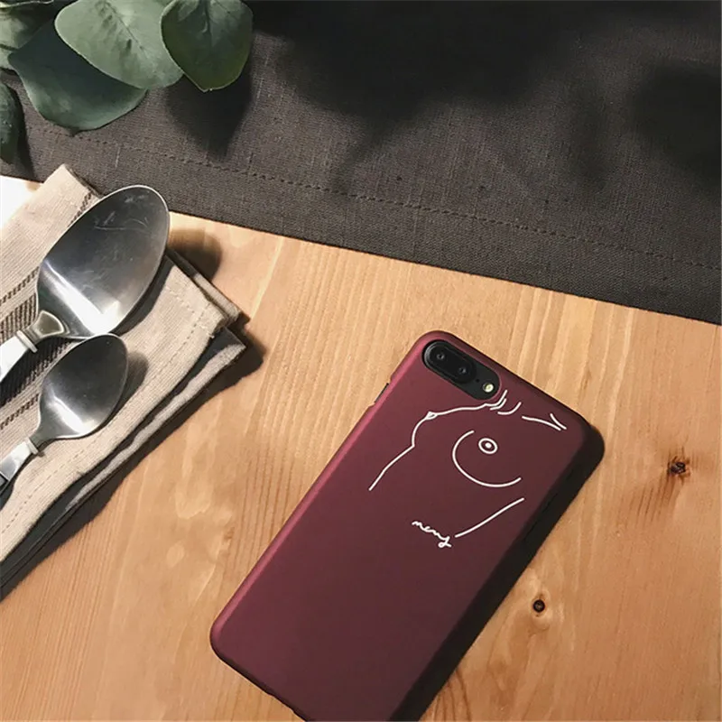 Чехол для Телефона iphone X XS MAX XR простой сексуальный мягкий защитный чехол 6 6s 7 8