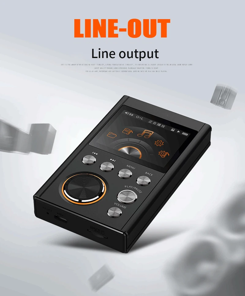 AMOI X10S MP3 Hifi плеер обновленная версия DSD64 HIFI музыка Высокое качество Мини Спортивный ЦАП WM8965 процессор 16 Гб
