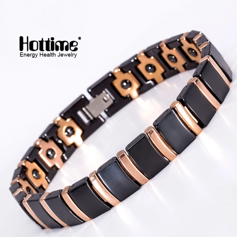 Hottime 316L нержавеющая сталь леди лечение здоровья магнитный 99.9999% браслет с