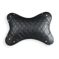 1 pair car water diamond headrest pu leather pillow fashion women fashion car neck cushion universal