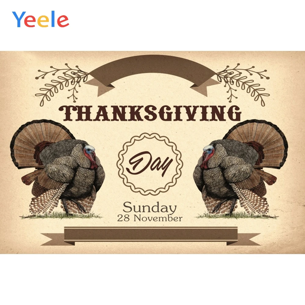 Yeele Thanksgiving Crow Family Gradient Wheat Baby Photography Backgrounds Customized Photographic Backdrops for Photo Studio |