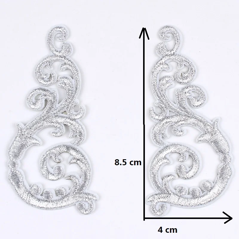 10pcs/lot Embroidered Silver Cloudy Patch DIY Iron On Cosplay Suits Jeans Bags Pants Stickers Sewing Appliques Badge | Дом и сад