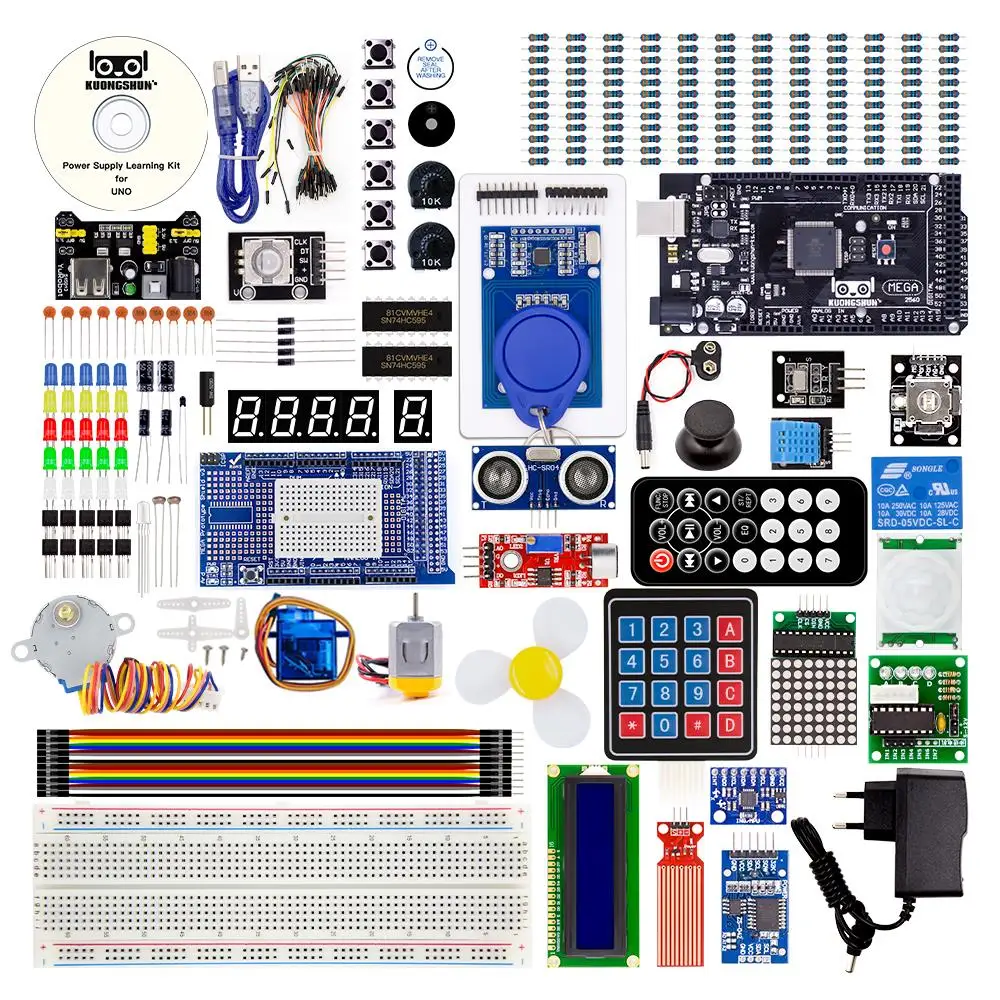 Mega 2560 проект самый полный конечный стартер комплект w/учебник для Arduino UNO Nano