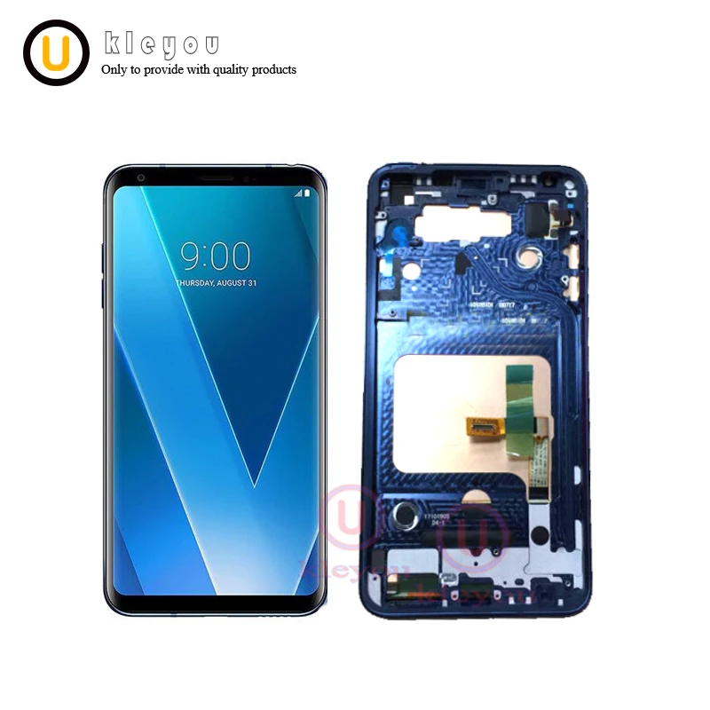 Синий 6 0 &quotдля LG V30 плюс H930DS v30 + ЖК дисплей с Сенсорный экран планшета рамкой